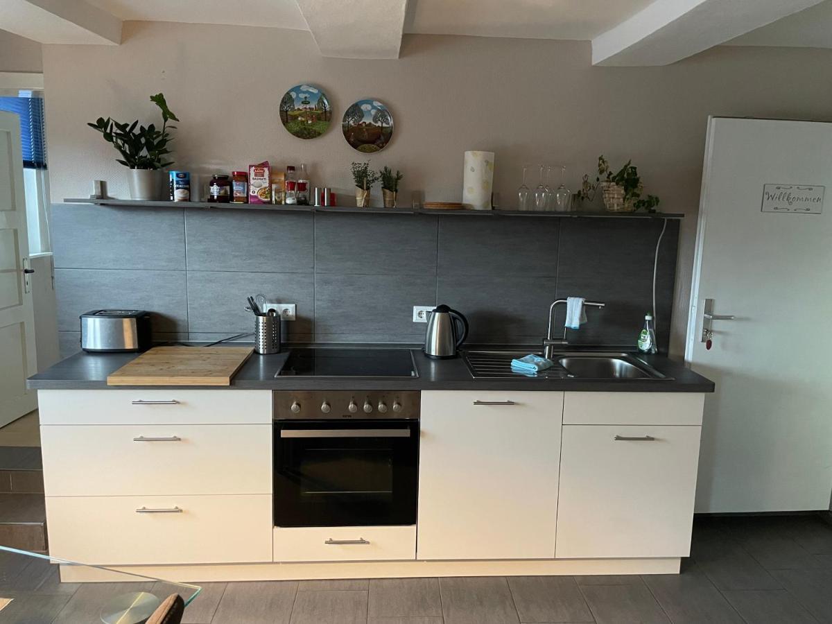 Fachwerk Fewo Schoningen Uslar Esterno foto