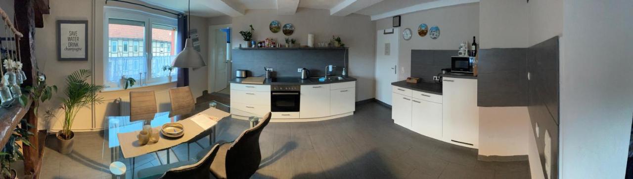 Fachwerk Fewo Schoningen Uslar Esterno foto