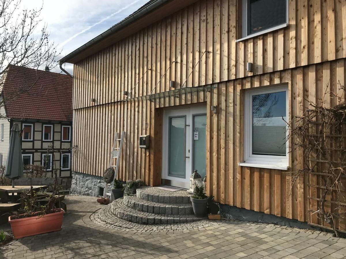 Fachwerk Fewo Schoningen Uslar Esterno foto